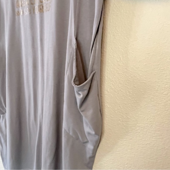 Gray Tee Dress - Size 2XL - 100% Cotton - Picture 4 of 14